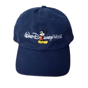 Navy Blue Kids Mickey Mouse Walt Disney World Strapback Baseball Cap Hat 2010
